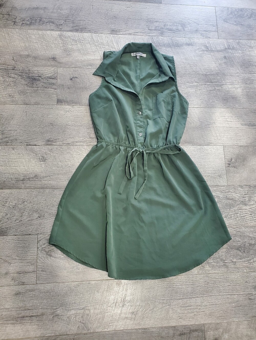 Olive Green Bailey blue Dress